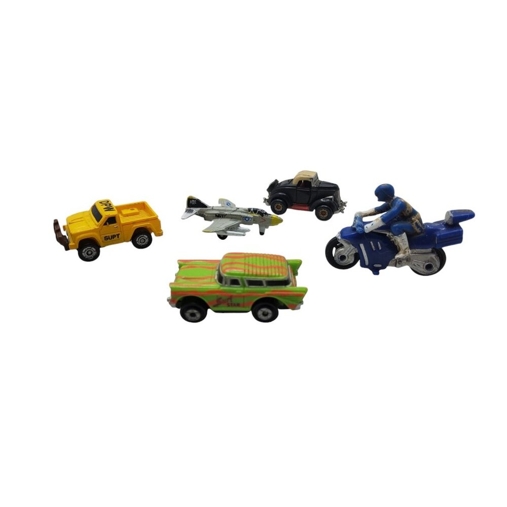 Galoob 1988 Assorted Vintage Miniature Toy Vehicles Lot of 5